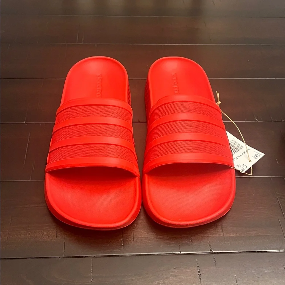 Adidas Racer TR Slides Sandals Shoes new red Mens Size 10